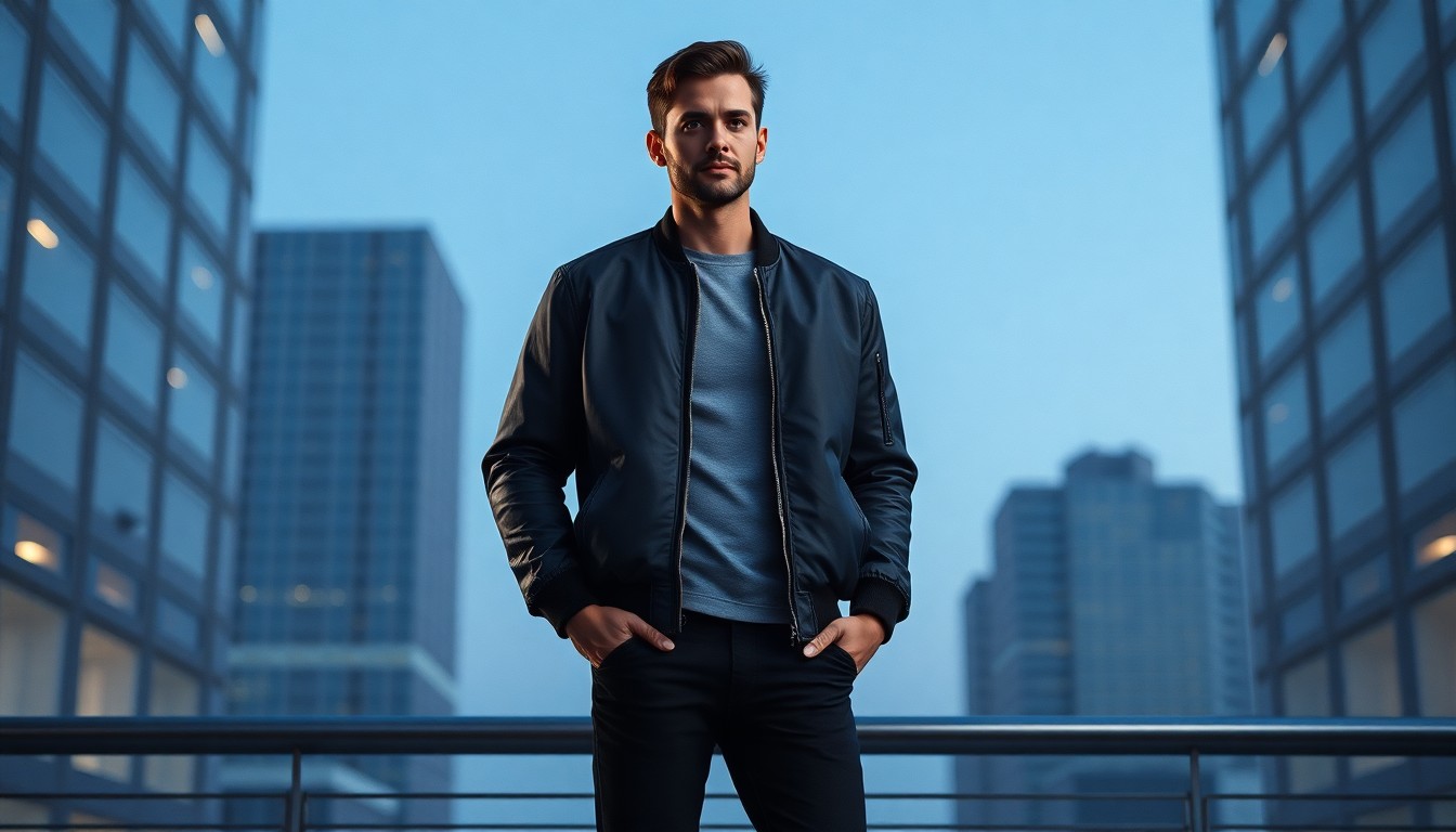 Slim Fit Bomber Ceket ürününün ana görseli
