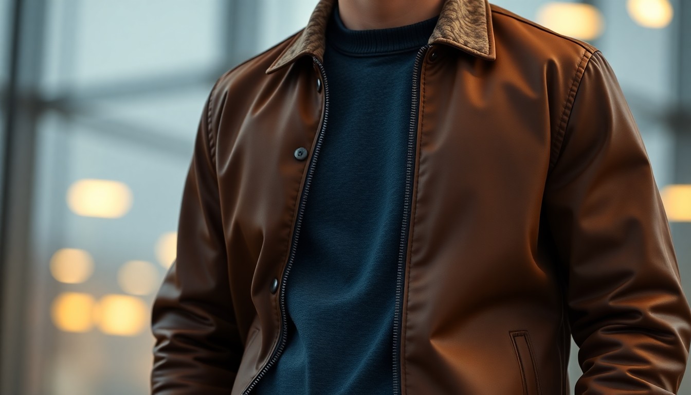 Slim Fit Bomber Ceket ürününün ikinci görseli