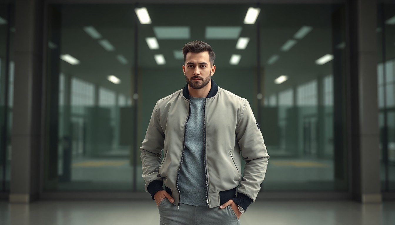 Slim Fit Bomber Ceket ürününün ana görseli